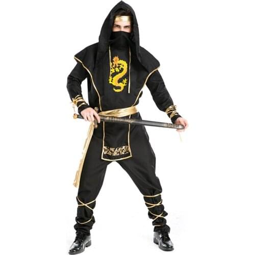 Men Ninja Costume Hokkaido Samurai Costume Halloween Cosplay Stage Costume Cosplay Costumes