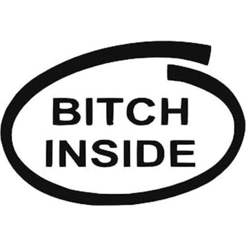 15.5X10.4CM BITCH INSIDE Humor Car-styling Vinyl Decal Car Sticker S8-0741