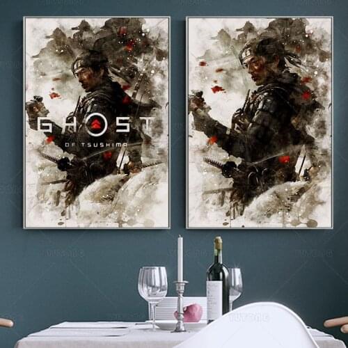Ghost of Tsushima Posters And Print Wall Art Canvas Painting Famous Painting Art for Living Room Cuadros Home Decor