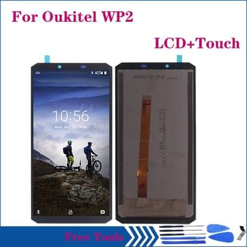 Original Display For Oukitel WP2 LCD Display Touch Screen Digitizer Assembly Replacement Repair Kit