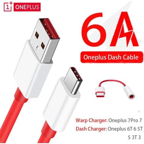 Original For Oneplus Nord Warp Charge Type-C Dash Cable 6A Fast Charge For One Plus 8 7 Pro 7t 7 T 6t 6 5t 5 3t 3 Warp Charger