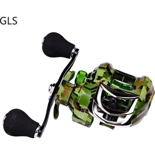GLS DW125 Series 7.2:1 Gear Ratio Baitcasting Reel 10KG Max Drag 18+1 Ball Bearings Fishing Reel