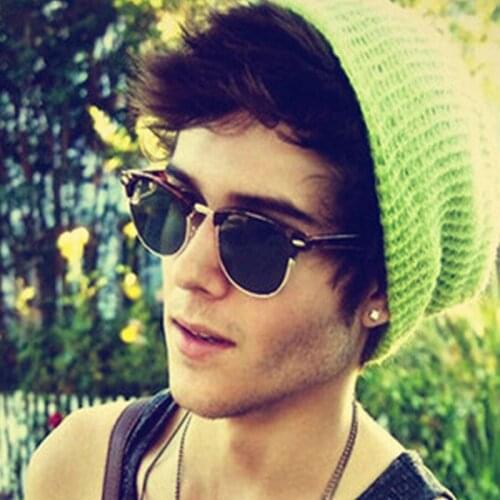 SHAUNA Fashion Men Square Sun Glasses Mirror Coating Brand Designer Vintage Women Semi-rimless Nail Decration Sunglasses