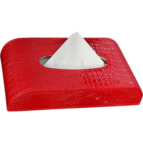 Type Dashboard Towel Paper Cover Case for Home Auto Office Use Sexy Snakeskin Pattern Leather Car Tissue Box Block