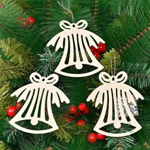 2021 Christmas Tree Decoration Plastic Snowflake Bell Candy Cane Xmas Hanging Ornaments For Home Decor DIY Handmade Pendant Gift