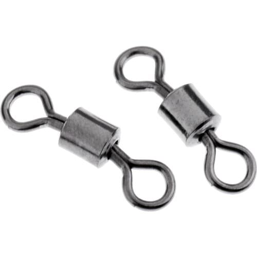 30pcs Rolling Swivel Connector - Carp Bream Tench Barbel Pike Coarse Fishing Swivels Accessory Connectors