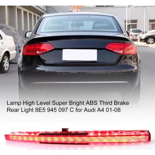 45% Hot Sales!!! Lamp High Level Super Bright ABS Third Brake Rear Light 8E5 945 097 C for Audi A4 01-08