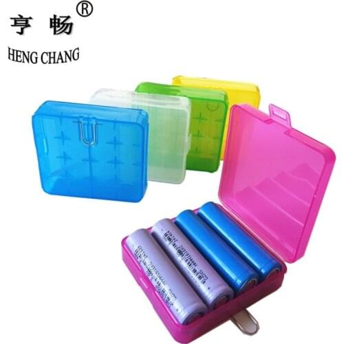 4 x 18650 battery storage box New Hard Plastic battery Protective case 18650 holder box case