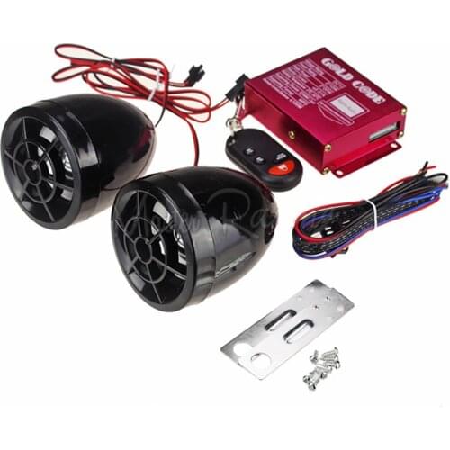 Anti-Theft Wireless Alarm for Motorbike DC 12V Motorcycle Scooter Speaker Music MP3 Player Motor Audio System FM Radio Stereo