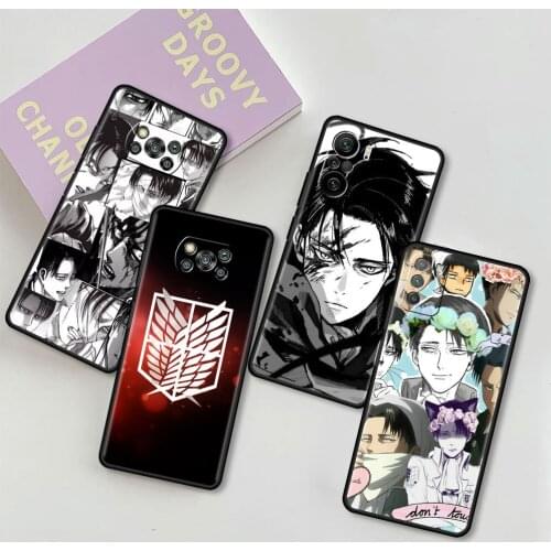 Attack On Titan For Xiaomi Mi Poco X3 NFC M3 Pro F3 GT K40 10T Note 10 F1 X2 F2 Black Soft Silicone Phone Case Luxury Cover Capa