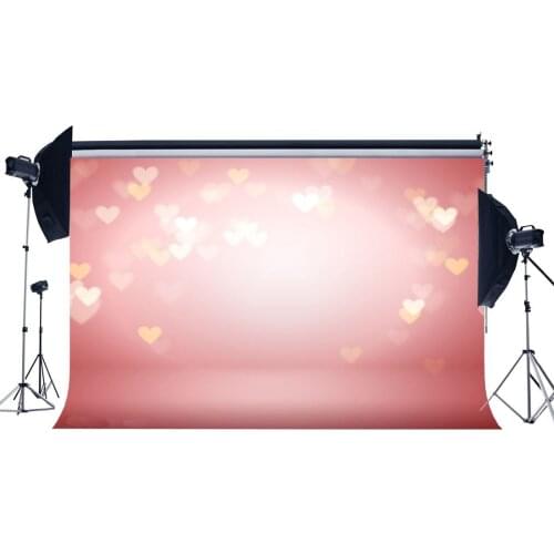 Valentines Day Backdrop Sweet Hearts Bokeh Glitter Sequins Blurry Romantic Wallpaper Wedding screen