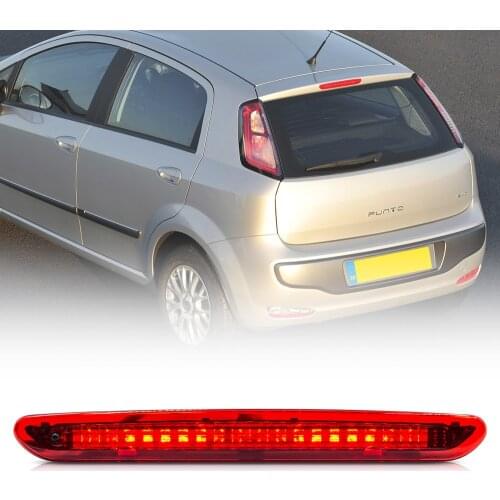 Red LED 3rd Third Brake Light Rear Washer Jet Nozzle Stop Lamp For Fiat Punto Grande Abarth Evo OEM 2122000407