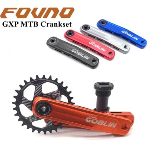 FOVNO GXP Crankset 170mm MTB Bicycle Crank GXP To 104BCD Chainring Crown Bottom Bracket Mountain Bike Crankset for Shimano SRAM
