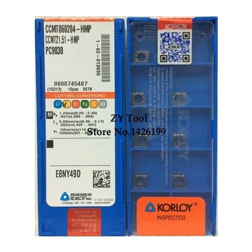 CCMT060204 HMP PC9030 carbide insert Applicable to steel Stainless steel etc cemented carbide insert SCLCR for general nc blades