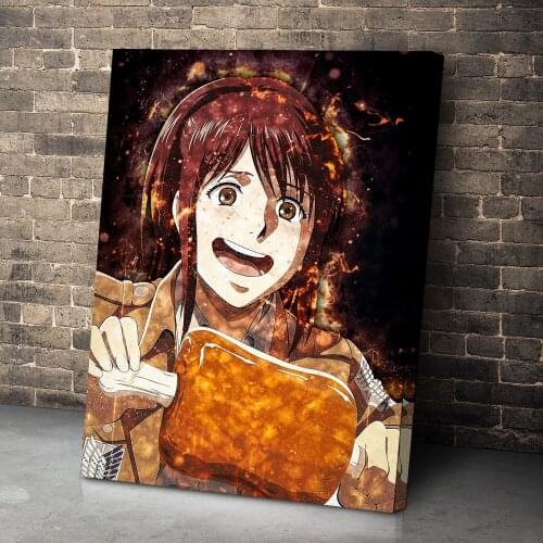 HD Printed Attack on Titan Canvas Painting Sasha Blaus Poster Home Decor Bedroom Bedside Background Wall Artwork Anime Pictures