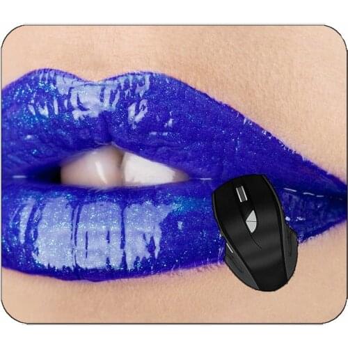 Printed Mouse Pad Female Lips Blue Lips Mouse Pad For Home Office Working