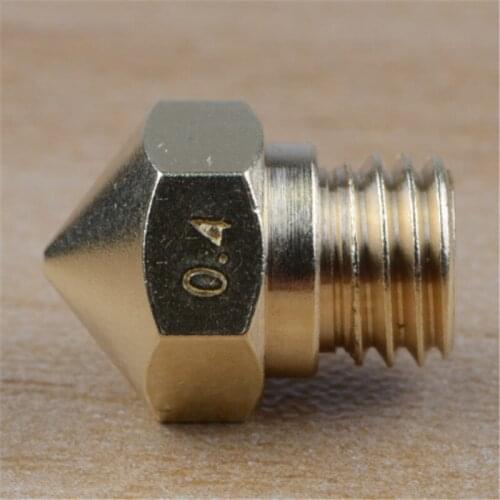 Brass MK10 replacement Nozzle M7 thread for Flashforge Creator pro Wanhao D4/I3 Dremel 3D Printer