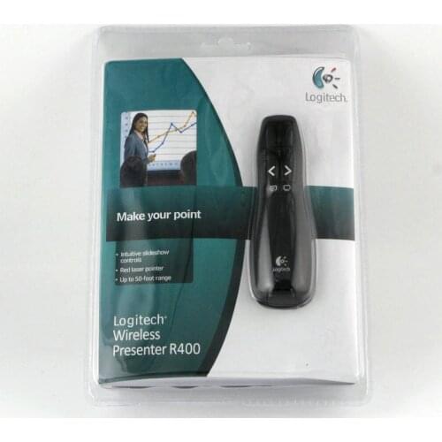 JSHFEI Logitech 2.4G R400 Laser Pointer Wireless Presenter LED Red Laser Usb Lazer Pen LAZER A large number of wholesale/Retail