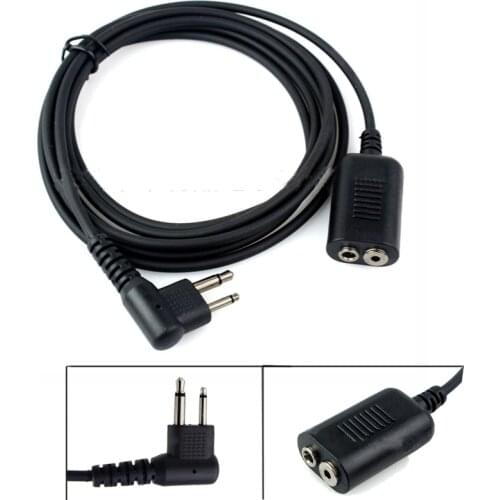 M Type 2 Pin Microphone Earpiece Extended Cable Extension Cables For Motorola GP308 Radio Earpiece Headset Earphone Dropshipping