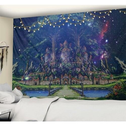 World Tree Tapestry 9 Sizes Wall Hanging Psychedelic Decorative Wall Carpet Bed Sheet Bohemian Hippie Home Decor Couch Throw