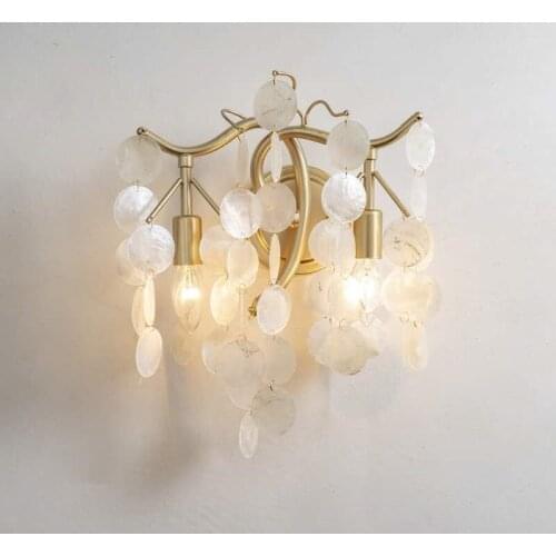 Wall lamp bedroom lamp living room wall lamp shell wall lamp