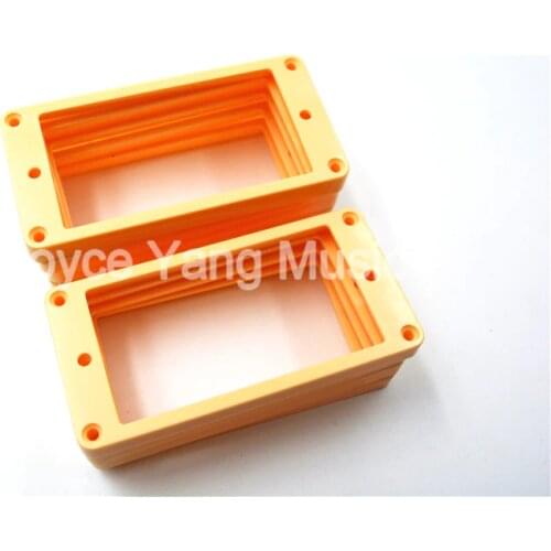 Niko 10pcs Cream Flat Plastic Humbucker Pickup Frame Holder Mounting Ring 7*9mm