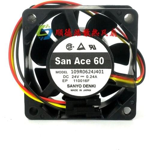 New original 109R0624J401 DC24V 0.24A 6025 6cm gale volume inverter fan