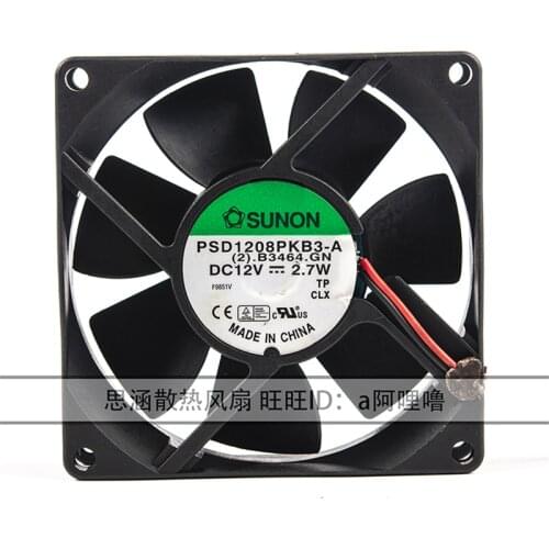 New original 12V 2.7W PSD1208PKB3-A 8CM 8025 chassis server cooling fan