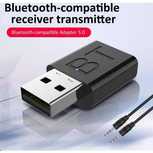 Transmitter Wireless Bluetooth-compatible Receiver As HIFI Stereo Audio Headphone Music Adapter for Car TV Speaker