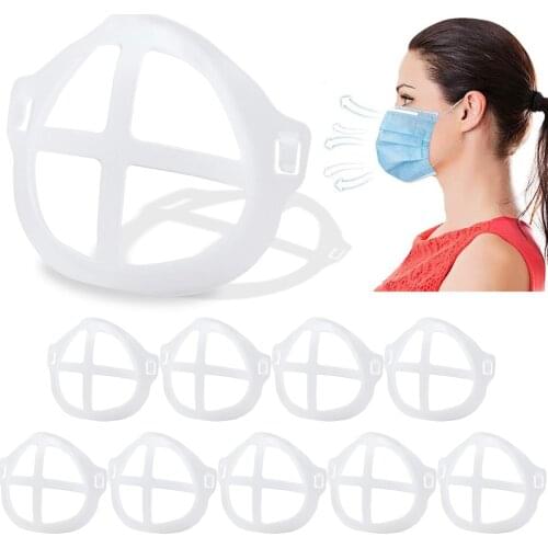 3D Mouth Mask Support Bracket Breathing Assist Mask Inner Cushion Plastic Protect Silicone Mask Holder Lipstick Washable Reusabl