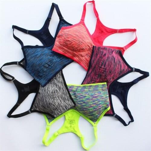 Professional Absorb Sweat Top Female Athletic Running Sports Bra Gym Fitness Top Women Seamless Padded Vest Tanks