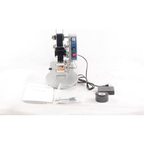 Manual Hot Stamping Coding Printer Machine +2 Rolls Black Golden Ribbon Color Belt Date 0-9 No.+26 A-Z English Capital Letters