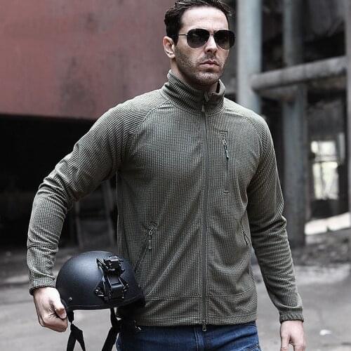 Tactical Outdoor Men Women Spring Winter Thickening Shake Fleece Cardigan Warm Sweater Coat Climbing Camping Hunting Male Jacket