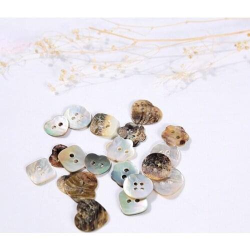 High-grade Shell Buttons Natural Mars Bay White Shirt Buttons Knit Sweater Cardigan Suit Buttons DIY Accessories T006