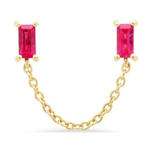 2019 earings long women fashion zirconia CZ earing for womens dangling Punk Rock Style Young Gift Leaf Chain Tassel Earrings