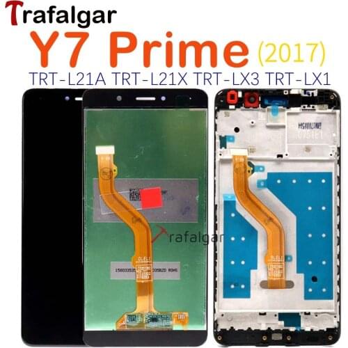 Trafalgar For HUAWEI Y7 2017 LCD Display Touch Screen For Huawei Y7 Prime 2017 Display With Frame TRT-L21 LX1 LX2 LX3 Replace