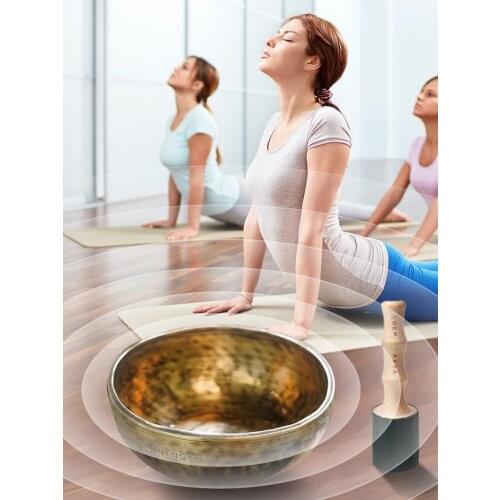 10-30cm Nepal handmade Himalaya bowl Singing Bowl Meditation buddha Sound Bowl Sound Healing Level 5A Copper chime alms bowl