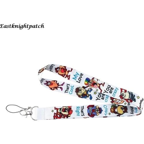 12pcs/lot E2297 Cartoon Monster Multi-function Mobile Phone Strap Tags Neck Daisy Lanyards for key ID Lanyards Badges webbing