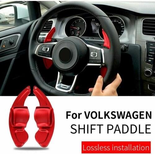 New 2X Car Steering Wheel Shift Paddle Extension Shifters Paddle Shifter for Golf 6 MK6 R20 Scirocco CC