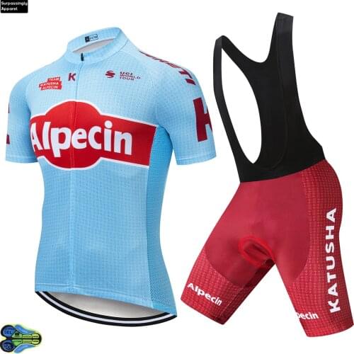 2019 Alpeciin Blue Cycling Team Jersey 12D Bike Shorts Set Ropa Ciclismo Mens Summer Quick Dry Bicycling Maillot Pants Wear