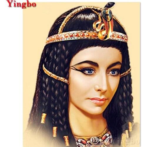 5D Diamonds Embroidery Ancient egyptian woman picture 3d Diamond Painting Cross Stitch Kits Diamond Mosaic Rhinestone Decor