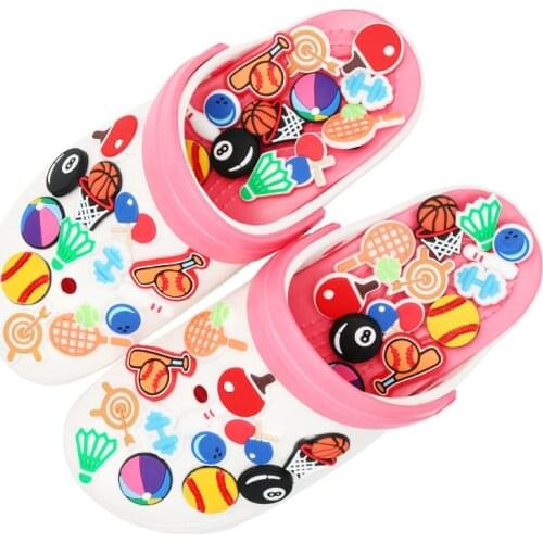 Shoe Accessories Shoe Charms Novelty Sports Equipment Shoes Accessories Shoe Buckle Decoration for Croc Jibz Kids Party X mas