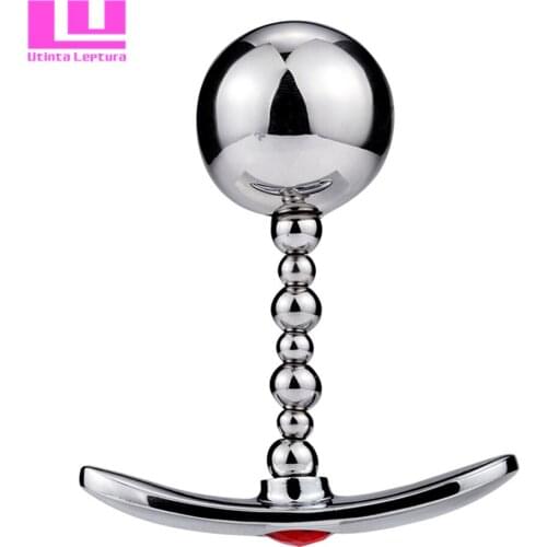 Stainless Steel Anal Beads Prostate G-spot Massager Butt Plug Metal Vagina Kegel Ball Anal Sex Toys for Women Men Sex Products
