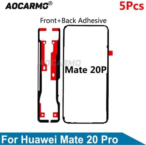 Aocarmo 5Pcs/Lot Back Cover LCD Touch Screen Adhesive Rear Glue Tape Sticker For Huawei Mate 20 Pro