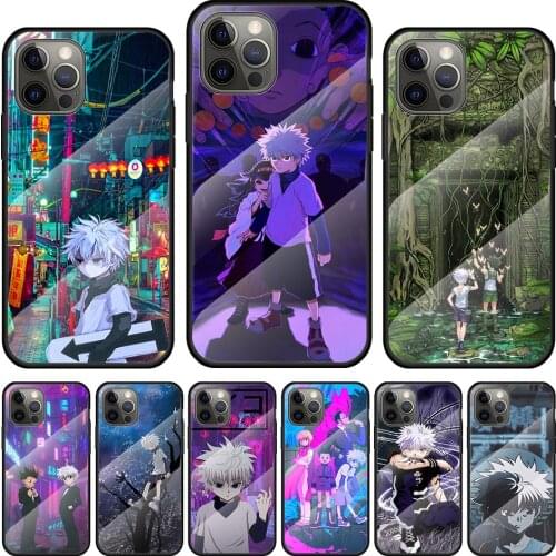 Anime Hunter X Hunters Tempered Glass Cover For Apple IPhone 12 Mini 11 Pro XS MAX XR X 8 7 6S 6 Plus Phone Case Coque