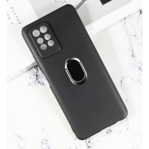 For Infinix Note 10 X693 Case Metal Ring Holder Magnetic car Silicone Phone Case On for Infinix Note 10 Pro