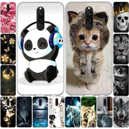 Case For Xiaomi Redmi 8 Case Soft TPU Silicone Flower Printed Cover For Xiaomi Redmi 8 Phone Case Redmi8 Cover Shell Bags Coque