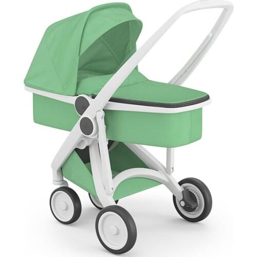 High landscape baby stroller light seat reclining four-wheeled folding stroller newborn