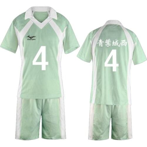 Haikyuu Sportswear Jersey Haikyu Aoba Johsai High School top shorts Volleyball Club Uniform Oikawa Tooru Cosplay Costume