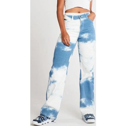 HAOHUO Women's Straight Jeans